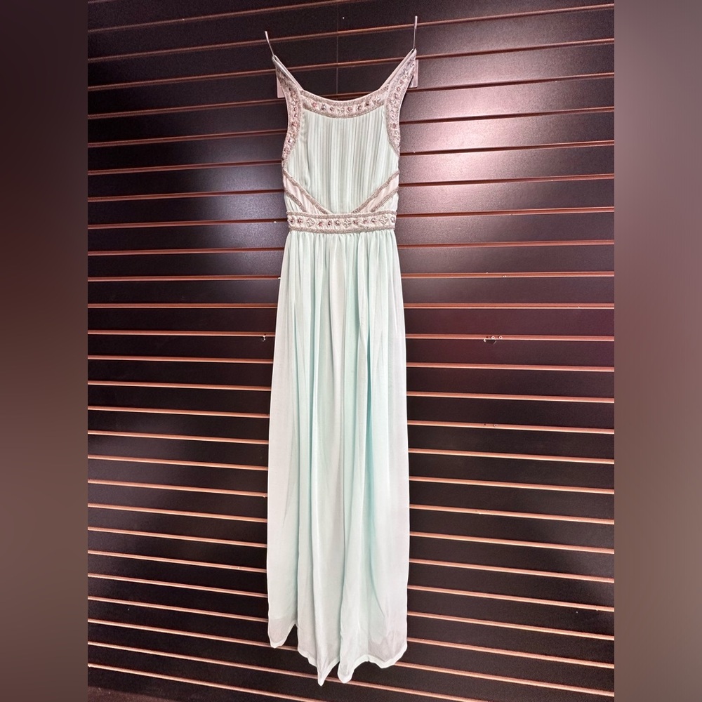 Forever 21 Ball Gown Dress Teal Green Formal Small